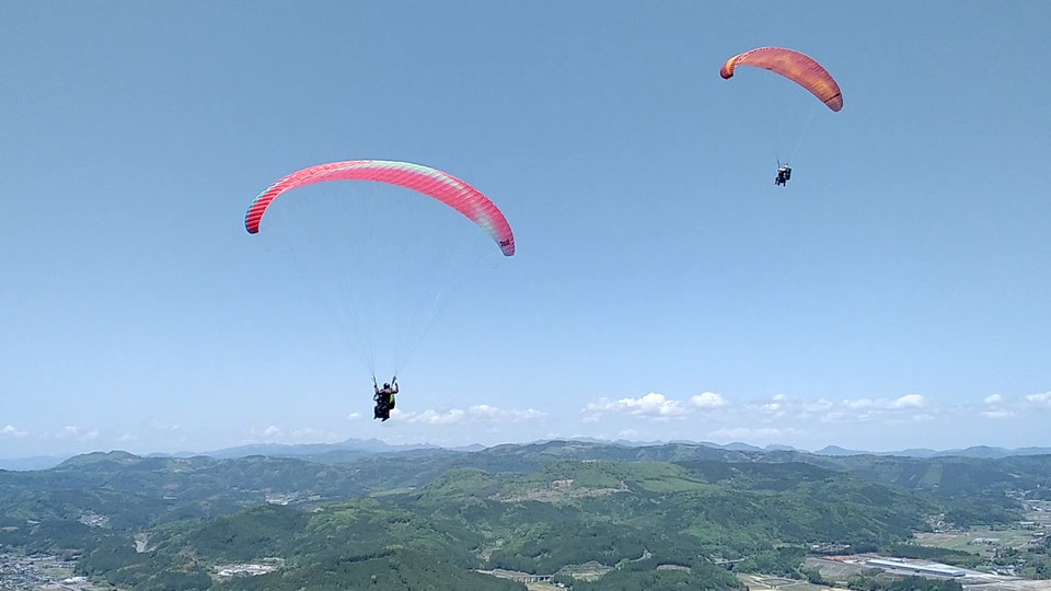 伐株山パラグライダー体験